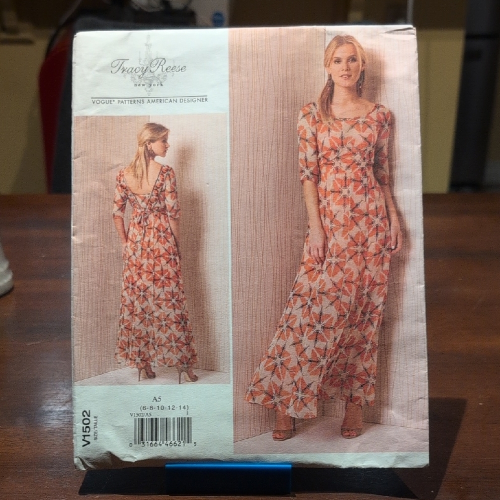 PATTERN Vogue Patterns V1502 American Designers Tracy Reese